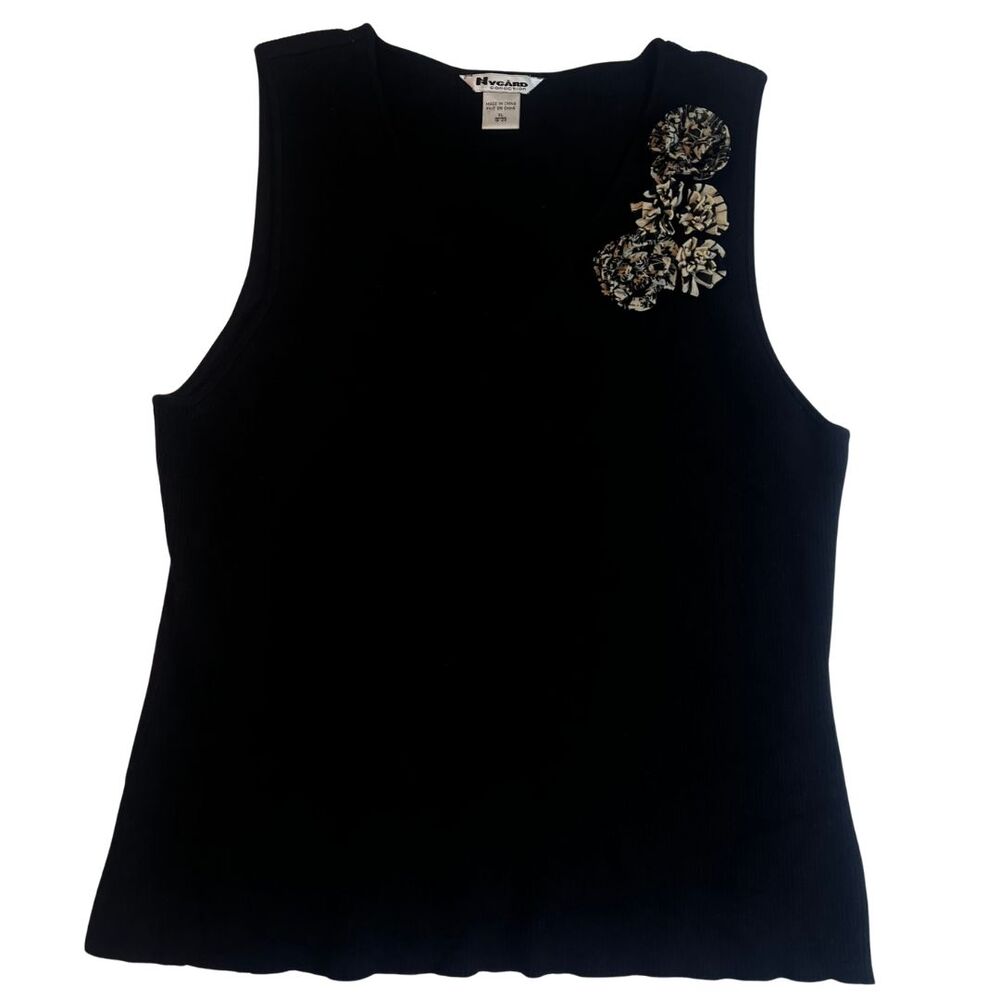 Nygard Collection Blouse Women XL Sleeveless Classic Preppy Academia Shell - Picture 7 of 16